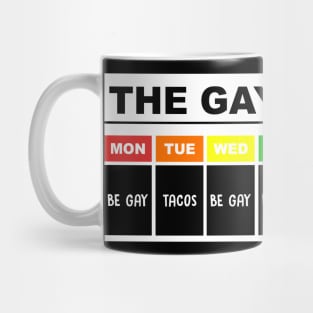 The gay agenda, Gay, Bisexual, Lesbian, vintage, LGBT, Pride Rainbow Mug